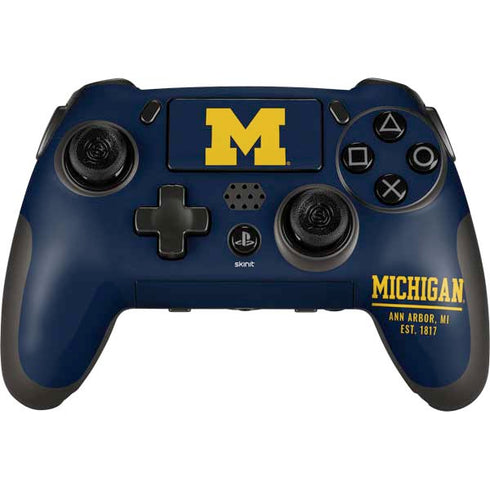 University of Michigan Ann Arbor Est 1817 PlayStation Scuf Vantage 2 Controller Skin